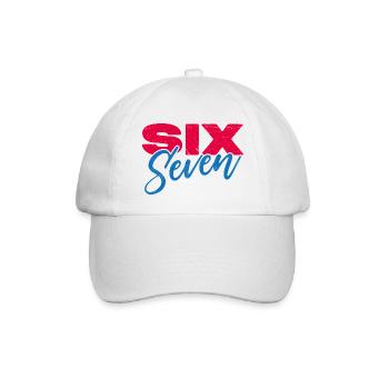 sechs sieben - Baseballkappe - Weiß/Weiß - Vorne