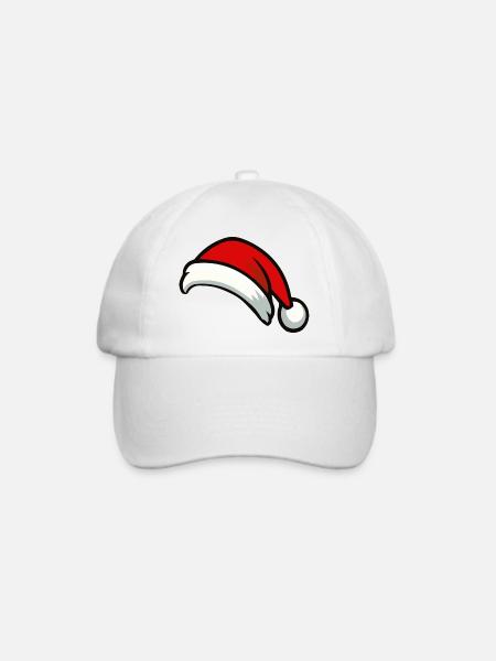 Santa Hut Graphic - Baseballkappe - Weiß/Weiß