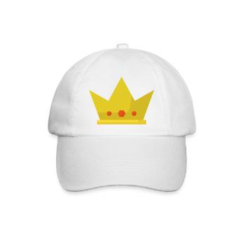 Krone - Baseballkappe - Weiß/Weiß - Vorne