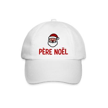 Weihnachtsmann-Humor - Baseballkappe - Weiß/Weiß - Vorne