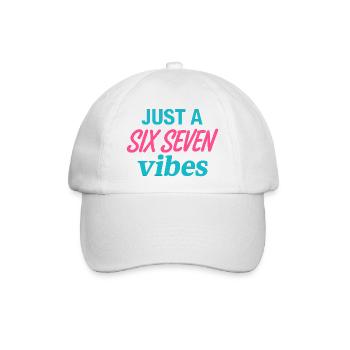 Just a Six Seven Vibes Neon - Baseballkappe - Weiß/Weiß - Vorne