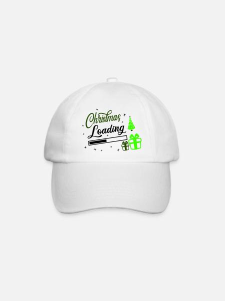 Christmas Loading - Baseballkappe - Weiß/Weiß