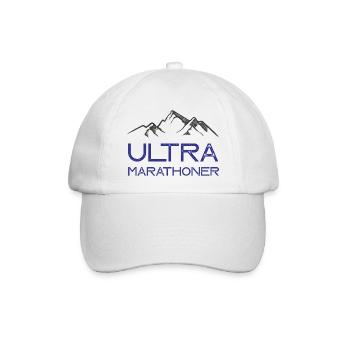 Ultra-Marathonläufer - Baseballkappe - Weiß/Weiß - Vorne