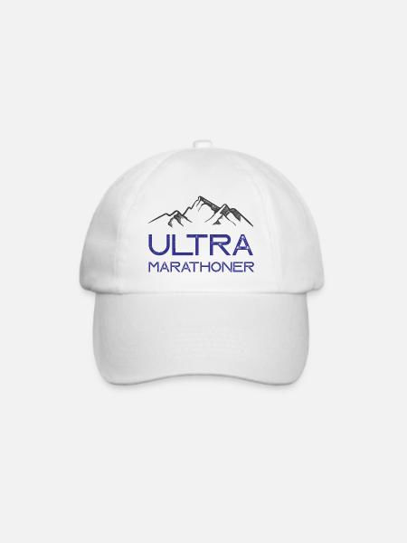 Ultra-Marathonläufer - Baseballkappe - Weiß/Weiß