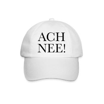 Ach nee - Baseballkappe - Weiß/Weiß - Vorne