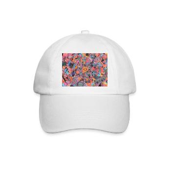 Bitcoin Bazooka – PopArt 3 - Baseballkappe - Weiß/Weiß - Vorne