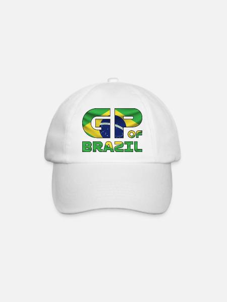 brazil_gp - Baseballkappe - Weiß/Weiß