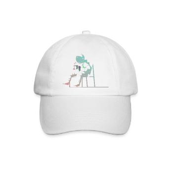 Astronaut - Baseballkappe - Weiß/Weiß - Vorne