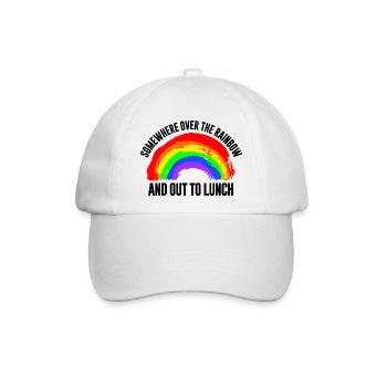 Regenbogen Signet - Baseballkappe - Weiß/Weiß - Vorne