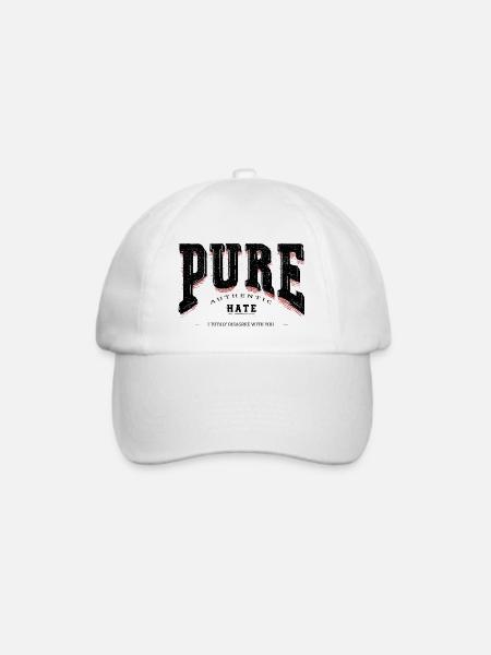 Pure HAte - Baseballkappe - Weiß/Weiß