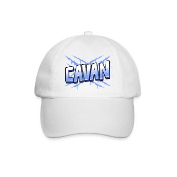 Cavan County, Irland - Baseballkappe - Weiß/Weiß - Vorne