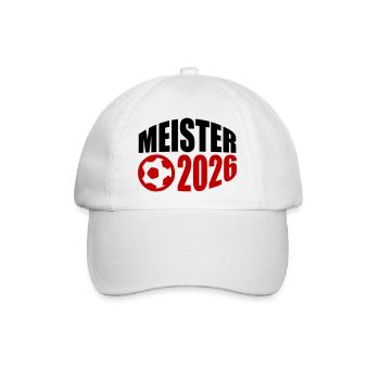 Meister 2026 Meisterschaft - Baseballkappe - Weiß/Weiß - Vorne
