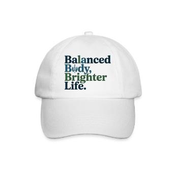 Osteopath Balanced Body Brighter Life Professional - Baseballkappe - Weiß/Weiß - Vorne