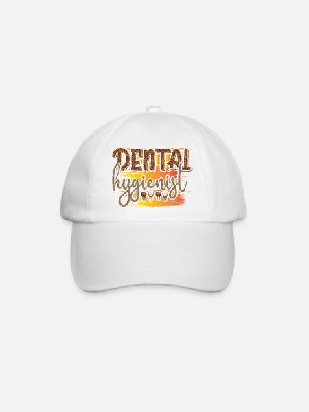 Leopard Hygienist Sunset Script - Baseballkappe - Weiß/Weiß