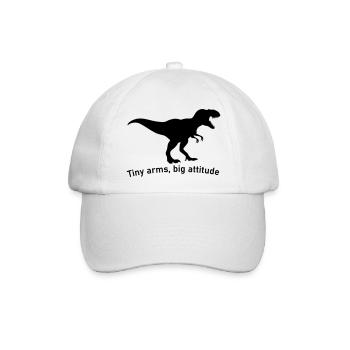 Kleine Hände großes Ego großer Dinosaurier T-Rex - Baseballkappe - Weiß/Weiß - Vorne