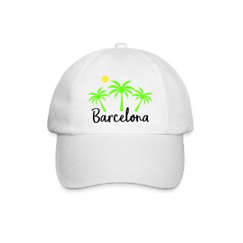 Barcelona - Baseballkappe - Weiß/Weiß - Vorne