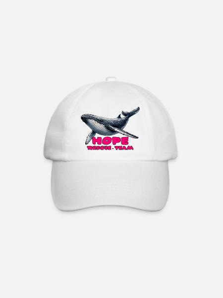 Hope Rettungsteam Wal - Baseballkappe - Weiß/Weiß