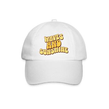 Waves And Sunshine - Baseballkappe - Weiß/Weiß - Vorne