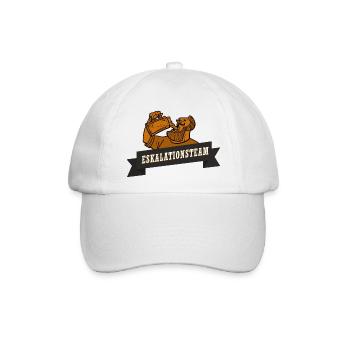 Eskaliert eh Eskalationsteam JGA Bier Crew  - Baseballkappe - Weiß/Weiß - Vorne