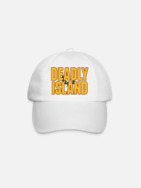 Island Fettgedruckter Text - Baseballkappe - Weiß/Weiß