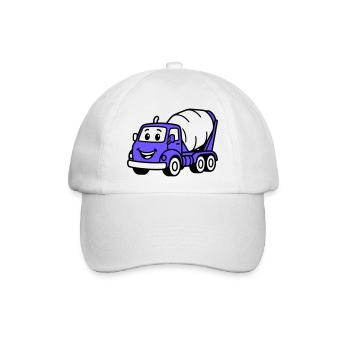 Bauwagen-Kids - Baseballkappe - Weiß/Weiß - Vorne