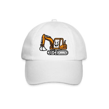 Excavator Kids - Baseballkappe - Weiß/Weiß - Vorne