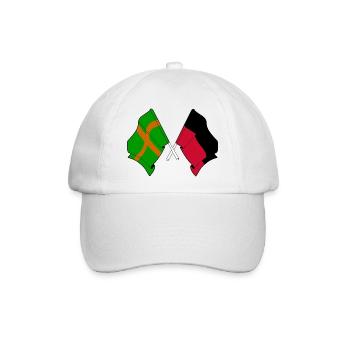Nijmegen Vereinigte Flaggen - Baseballkappe - Weiß/Weiß - Vorne