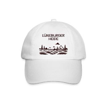 Lüneburger Heide - Baseballkappe - Weiß/Weiß - Vorne
