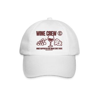 WineCrew - Baseballkappe - Weiß/Weiß - Vorne