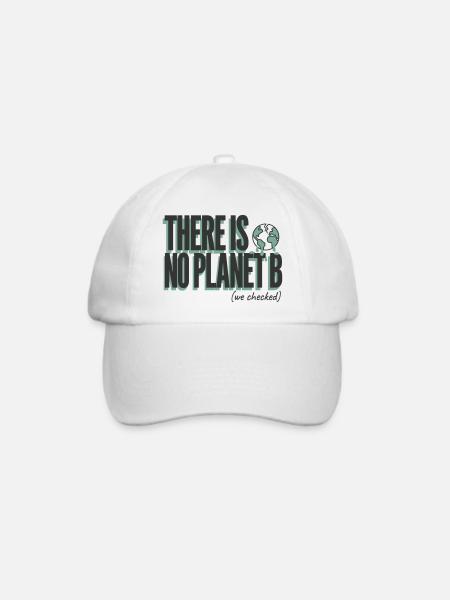No Planet B  - Baseballkappe - Weiß/Weiß