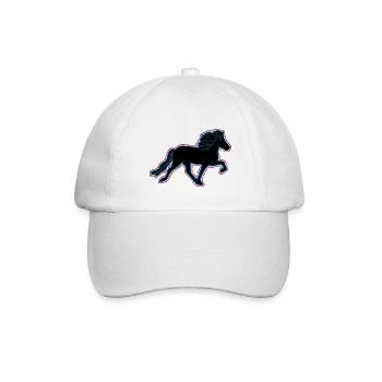 Icelandic Tölter - Baseballkappe - Weiß/Weiß - Vorne
