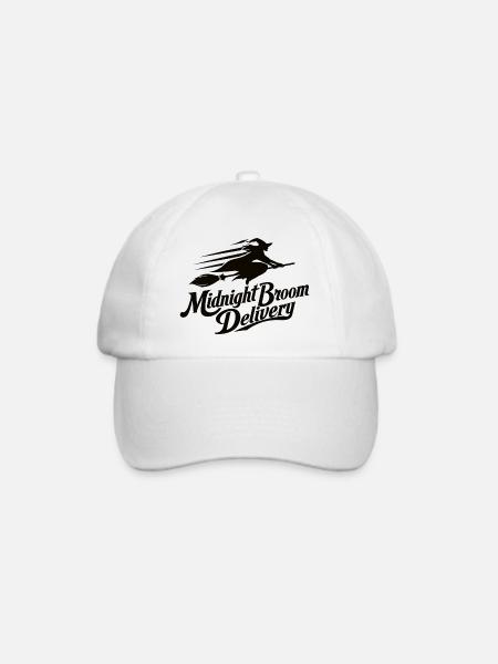 Mitternachtsbesen Lieferung - Baseballkappe - Weiß/Weiß