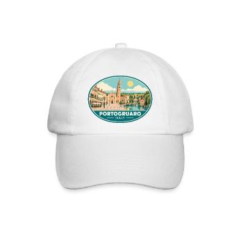 Erleben Sie Portogruaro in Veneto Travel - Baseballkappe - Weiß/Weiß - Vorne