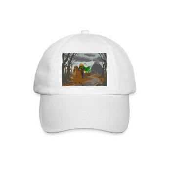 Kürbisköpfiger Reiter - Baseballkappe - Weiß/Weiß - Vorne