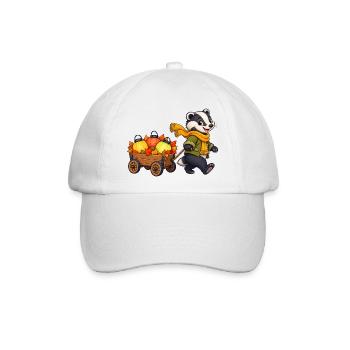 Dachskind mit buntem Blätterlichterwagen - Baseballkappe - Weiß/Weiß - Vorne