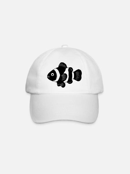 Clownfisch Anemonenfisch Geschenk Taucher - Baseballkappe - Weiß/Weiß