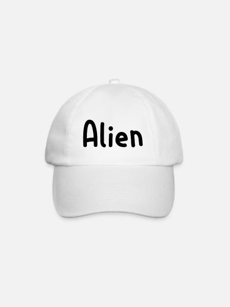 Alien - Baseballkappe - Weiß/Weiß