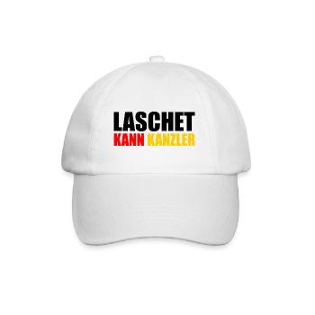 Laschet kann kanzler - Baseballkappe - Weiß/Weiß - Vorne