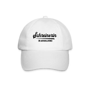 Schreinerin Ausbildung Lehre Schreinerausbildung - Baseballkappe - Weiß/Weiß - Vorne