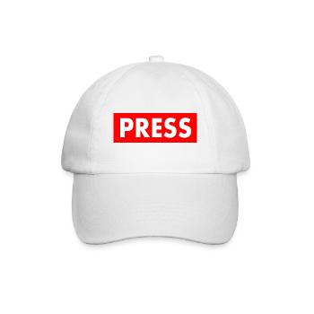 Press - Baseballkappe - Weiß/Weiß - Vorne