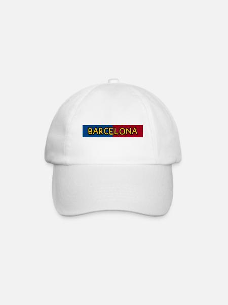 Barcelona - Baseballkappe - Weiß/Weiß