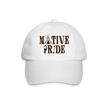 Indianer: Native Pride - Baseballkappe - Weiß/Weiß - Vorne