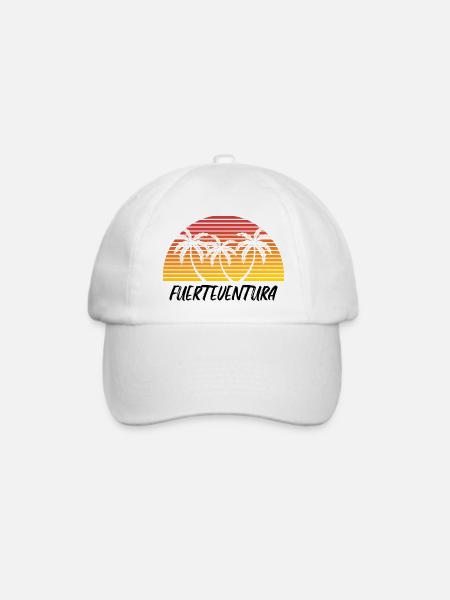 Fuerteventura - Baseballkappe - Weiß/Weiß