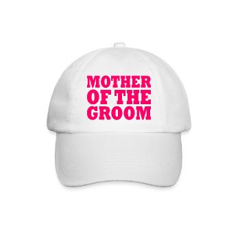 Mother of the groom - Baseballkappe - Weiß/Weiß - Vorne