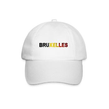 Brüssel - Baseballkappe - Weiß/Weiß - Vorne