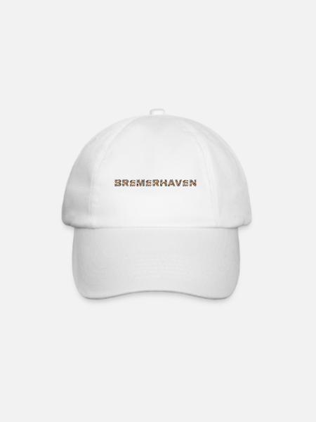 Bremerhaven Hund - Baseballkappe - Weiß/Weiß