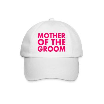 Mother of the groom - Baseballkappe - Weiß/Weiß - Vorne