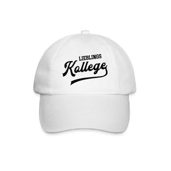Lieblingskollege Bester Kollege Super Kollegen - Baseballkappe - Weiß/Weiß - Vorne