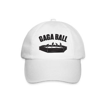 Gaga Ball Dodgeball Gagaball Spieler Gaga Ball - Baseballkappe - Weiß/Weiß - Vorne