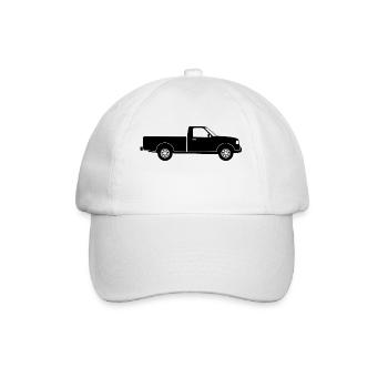 Pick-up Truck - Baseballkappe - Weiß/Weiß - Vorne